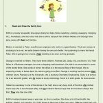 Family Reading Comprehension And Other Activities   Interactive | Hopes And Dreams Printable Worksheet