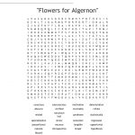 Flowers For Algernon" Word Search   Wordmint | Flowers For Algernon Printable Worksheets