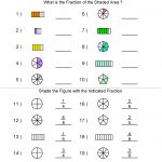 Fractions Worksheets | Printable Fractions Worksheets For Teachers | Free Printable Fraction Worksheets For Kindergarten