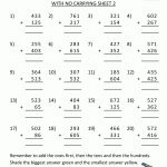 Free Addition Printable Worksheets | Printable Math Sheets Column | Printable Addition And Subtraction Worksheets For Grade 3