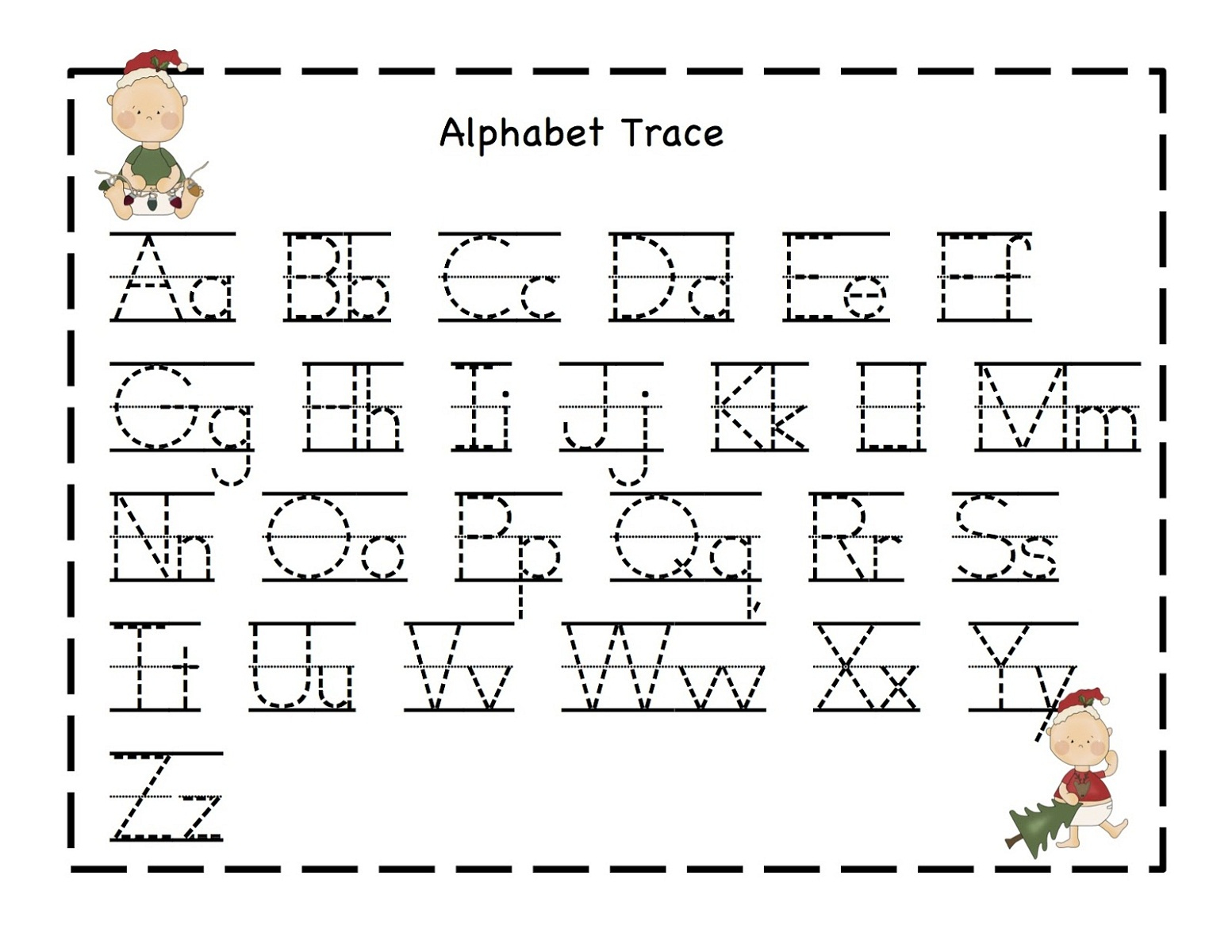 Free Alphabet Worksheets For The Beginners | Kiddo Shelter | Free Printable Abc Worksheets