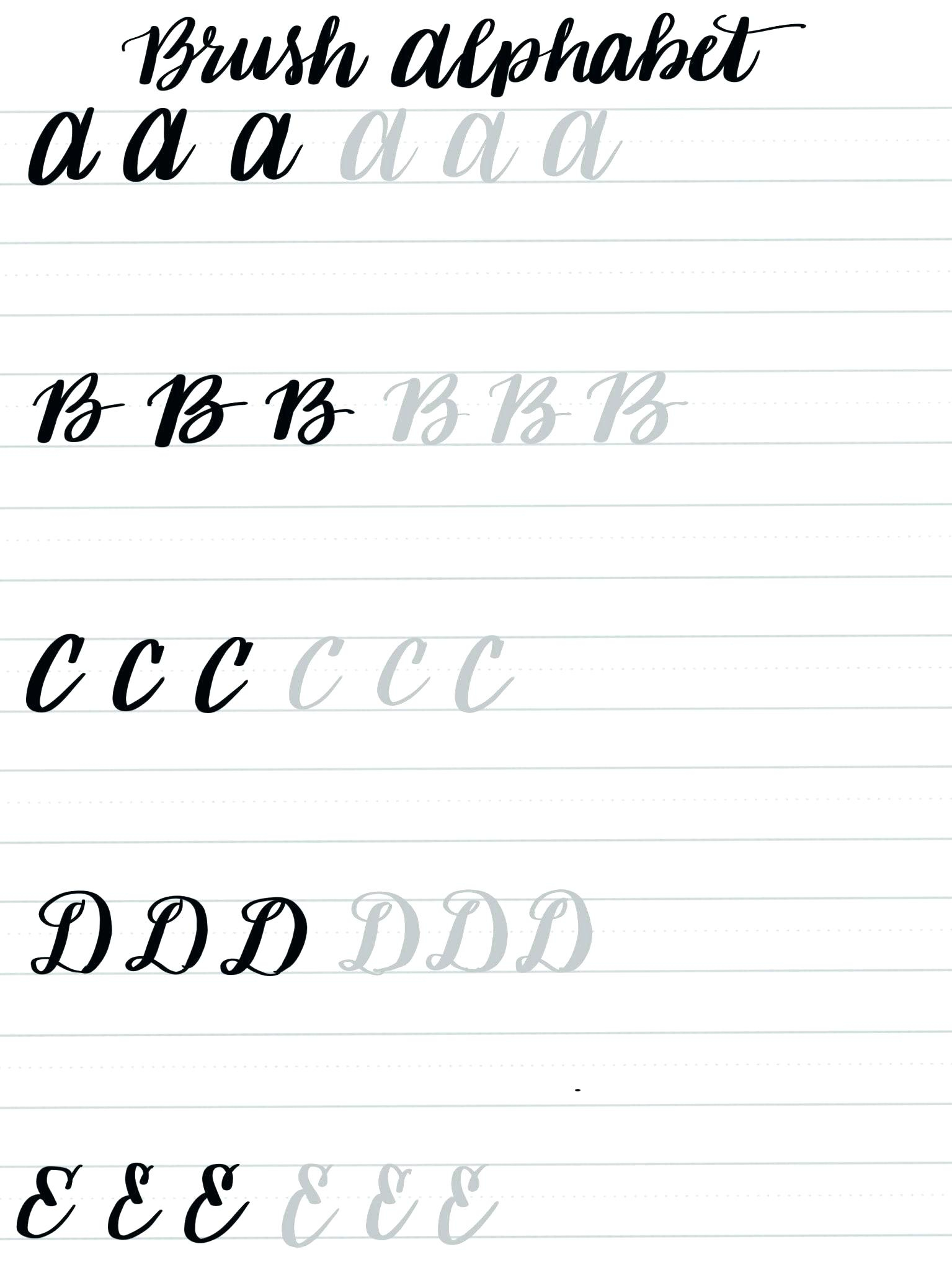 Free Calligraphy Practice Sheets Printable – Pointeuniform.club | Free Printable Calligraphy Worksheets