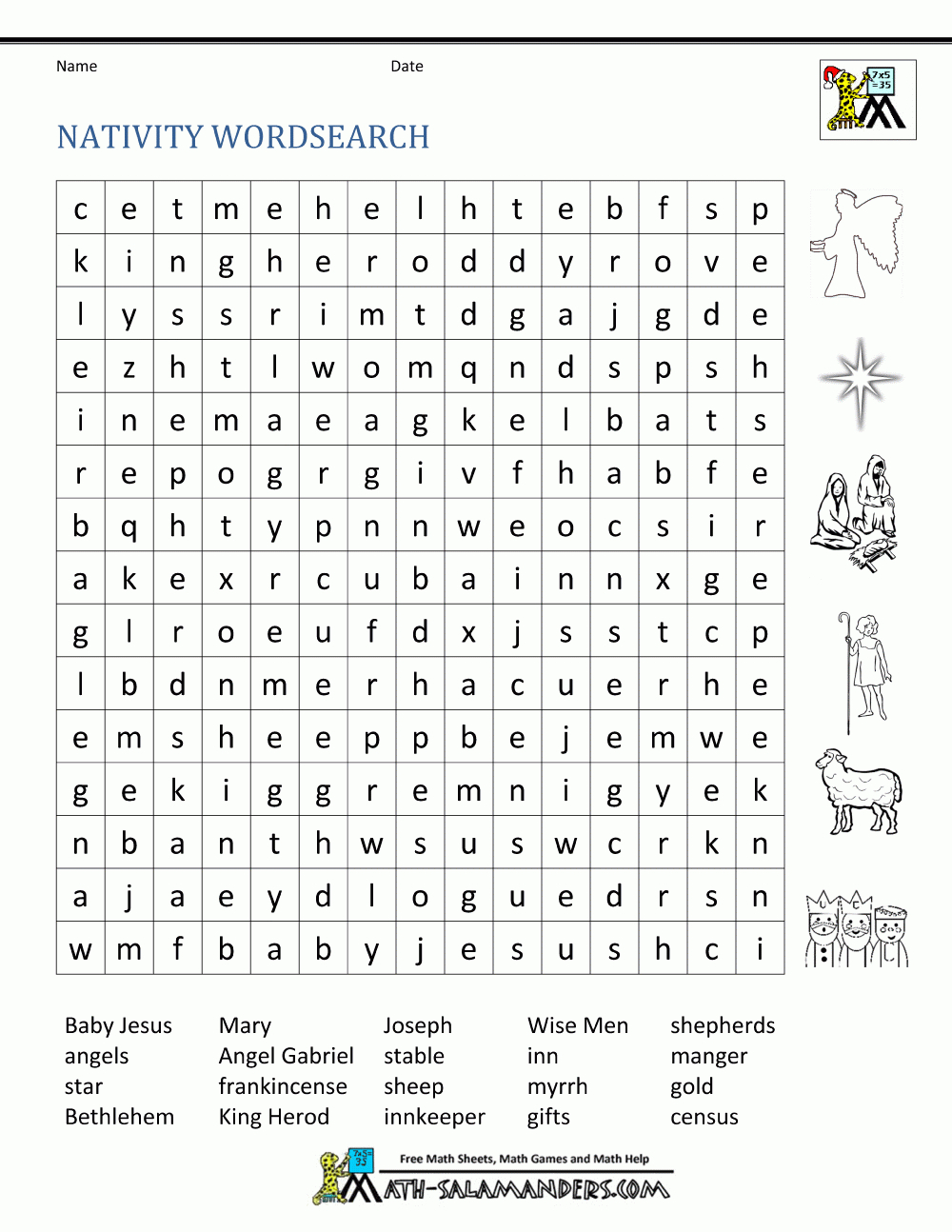 Free Christmas Worksheets For Kids | Free Printable Christmas Worksheets For Third Grade