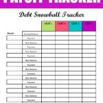 Free Debt Snowball Printable Worksheet: Track Your Debt Payoff | Free Printable Dave Ramsey Worksheets