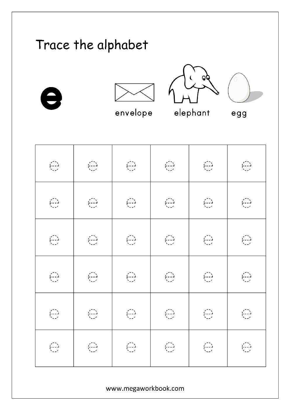 Free English Worksheets - Alphabet Tracing (Small Letters) - Letter | Free Printable Abc Tracing Worksheets