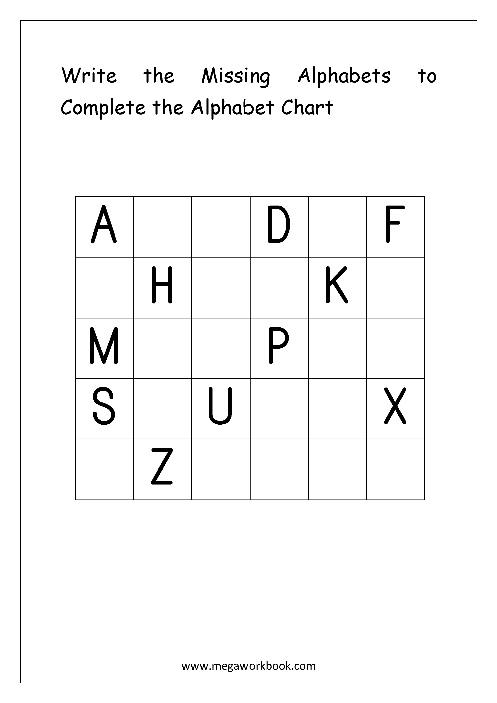 Free English Worksheets - Alphabetical Sequence - Alphabetical Order | Fill In The Missing Letters In Words Printable Worksheets