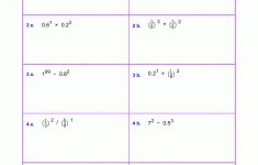 5Th Grade Exponents Printable Worksheets