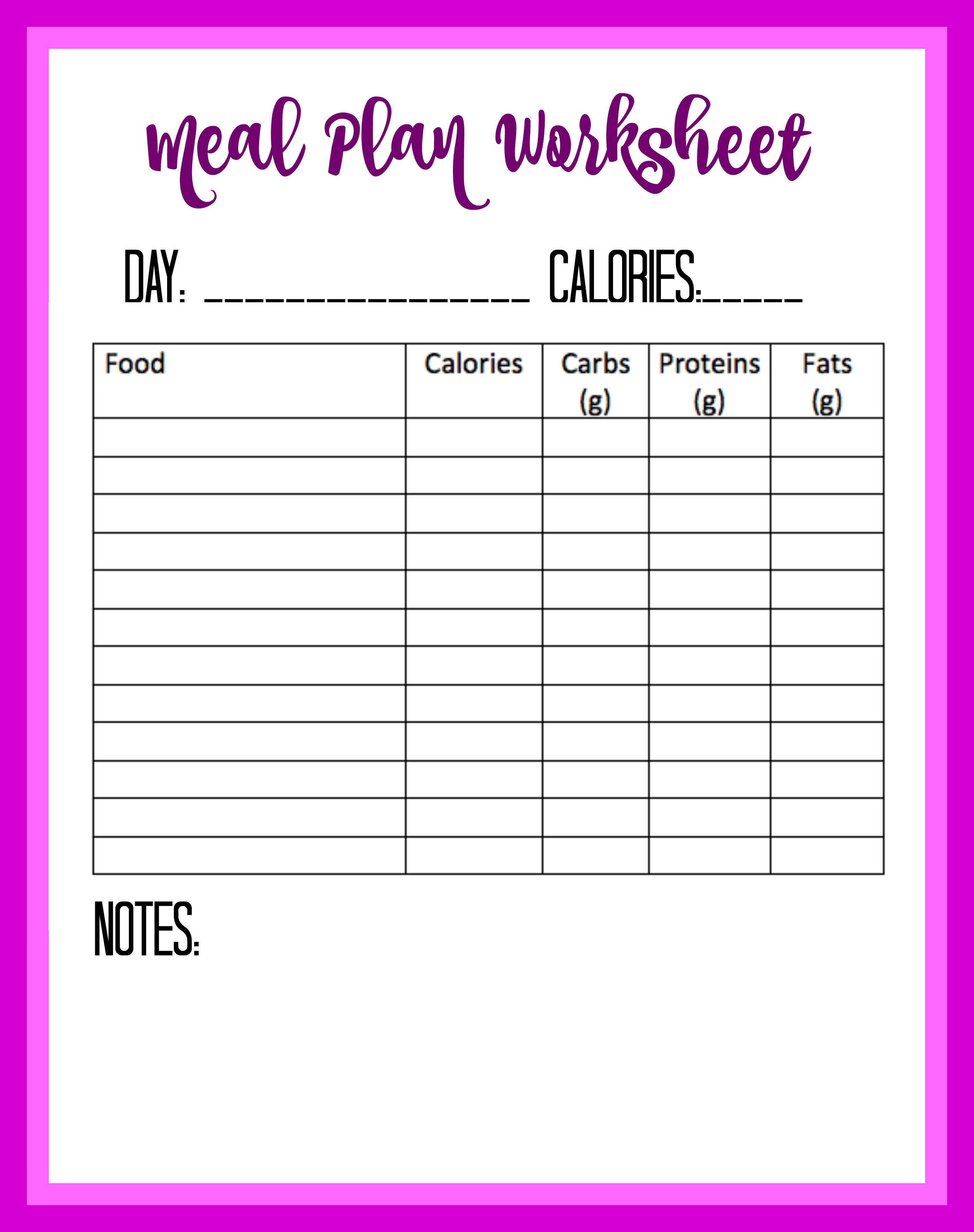 Free Food Diary And Calorie Tracker Printable - Debt Free Spending | Free Printable Calorie Counter Worksheet