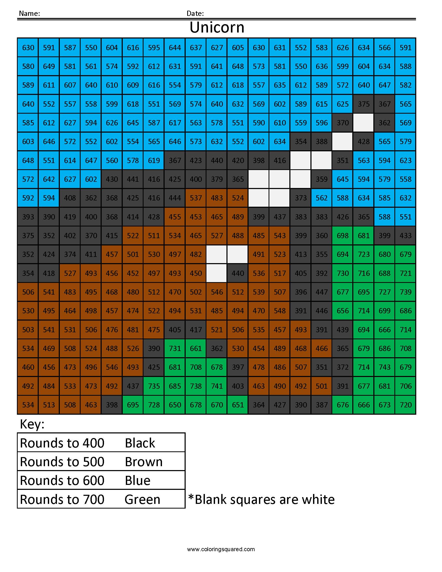 Free Math Coloring Pages - Pixel Art And Math | Printable Math Coloring Worksheets