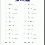 Free Math Worksheets | Math Worksheets For Teachers Printable