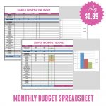 Free Monthly Budget Template   Frugal Fanatic   Free Online | Free Online Printable Budget Worksheet