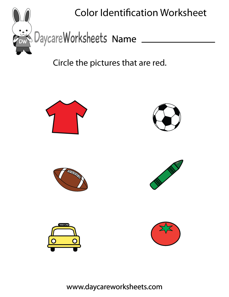 Free Preschool Color Identification Worksheet | Color Recognition Worksheets Free Printable