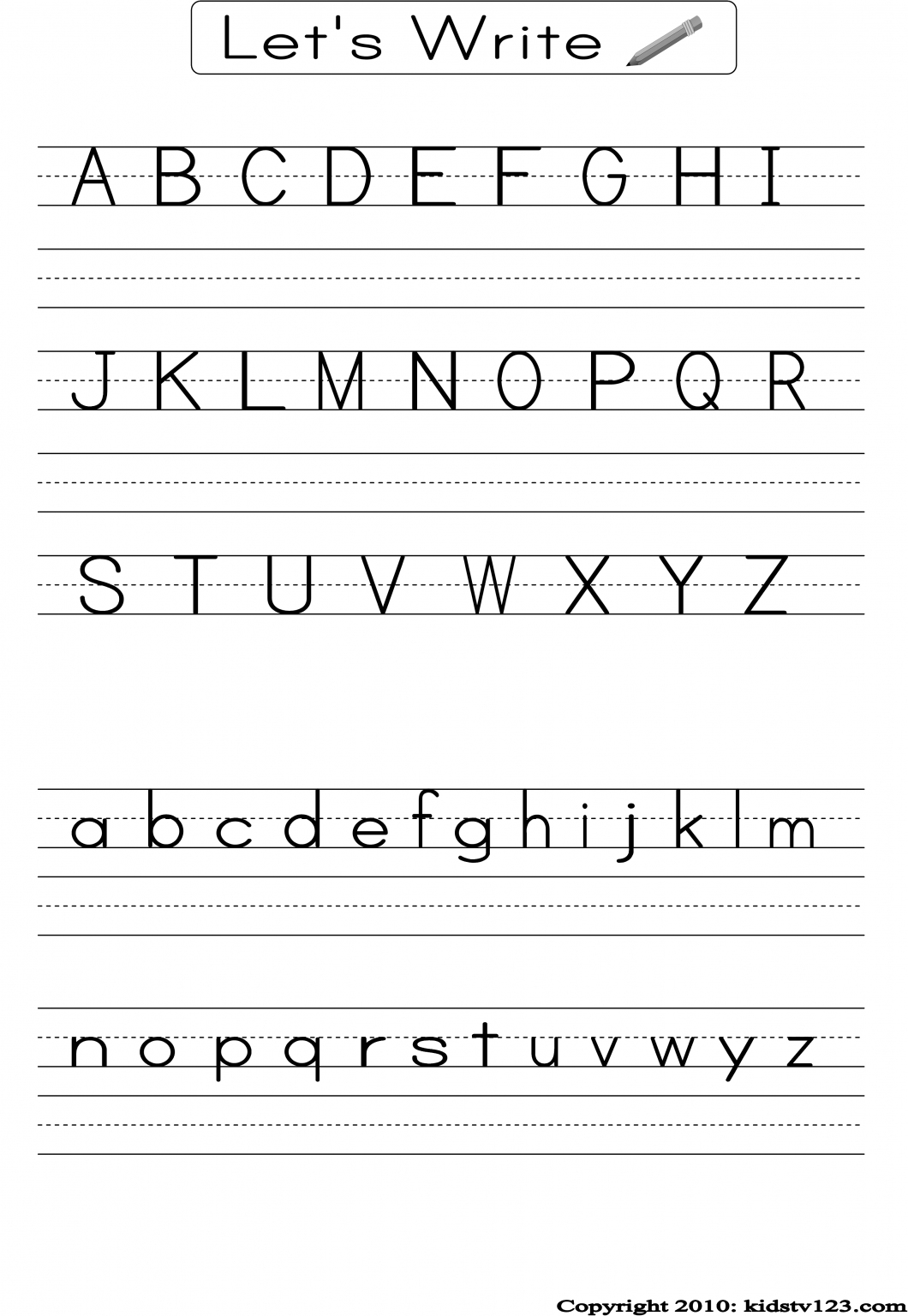 Free Preschool Writing Worksheets – With Printables For Kindergarten | Free Printable Writing Worksheets