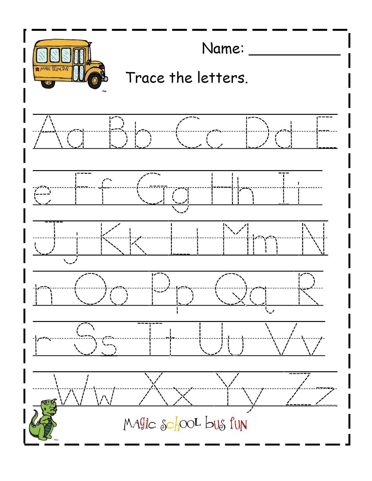 Free Printable Abc Tracing Worksheets #2 | Places To Visit | Free Printable Alphabet Tracing Worksheets
