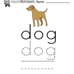 Free Printable Dog Spelling Worksheet For Preschool | Free Printable Pet Worksheets