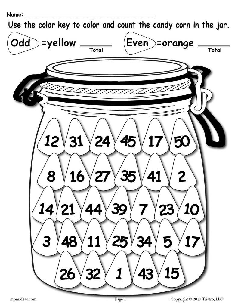 Free Printable Fall Themed Odd And Even Worksheet | Math | 2Nd Grade | Free Printable Odd And Even Worksheets