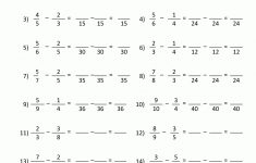 Free Printable Adding Fractions Worksheets