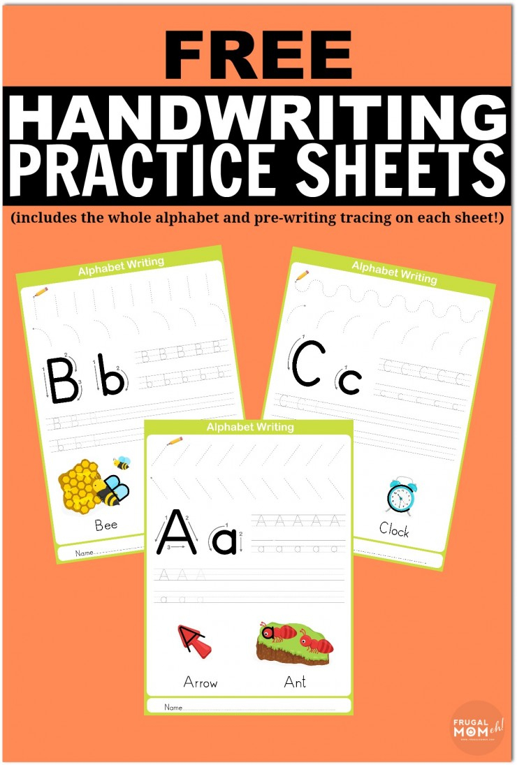 Free Printable Handwriting Worksheets Including Pre-Writing Practice | Free Printable Handwriting Worksheets