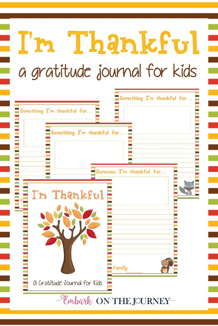 Free Printable &amp;quot;i&amp;#039;m Thankful&amp;quot; Gratitude Journal For Kids | Free Printable Gratitude Worksheets