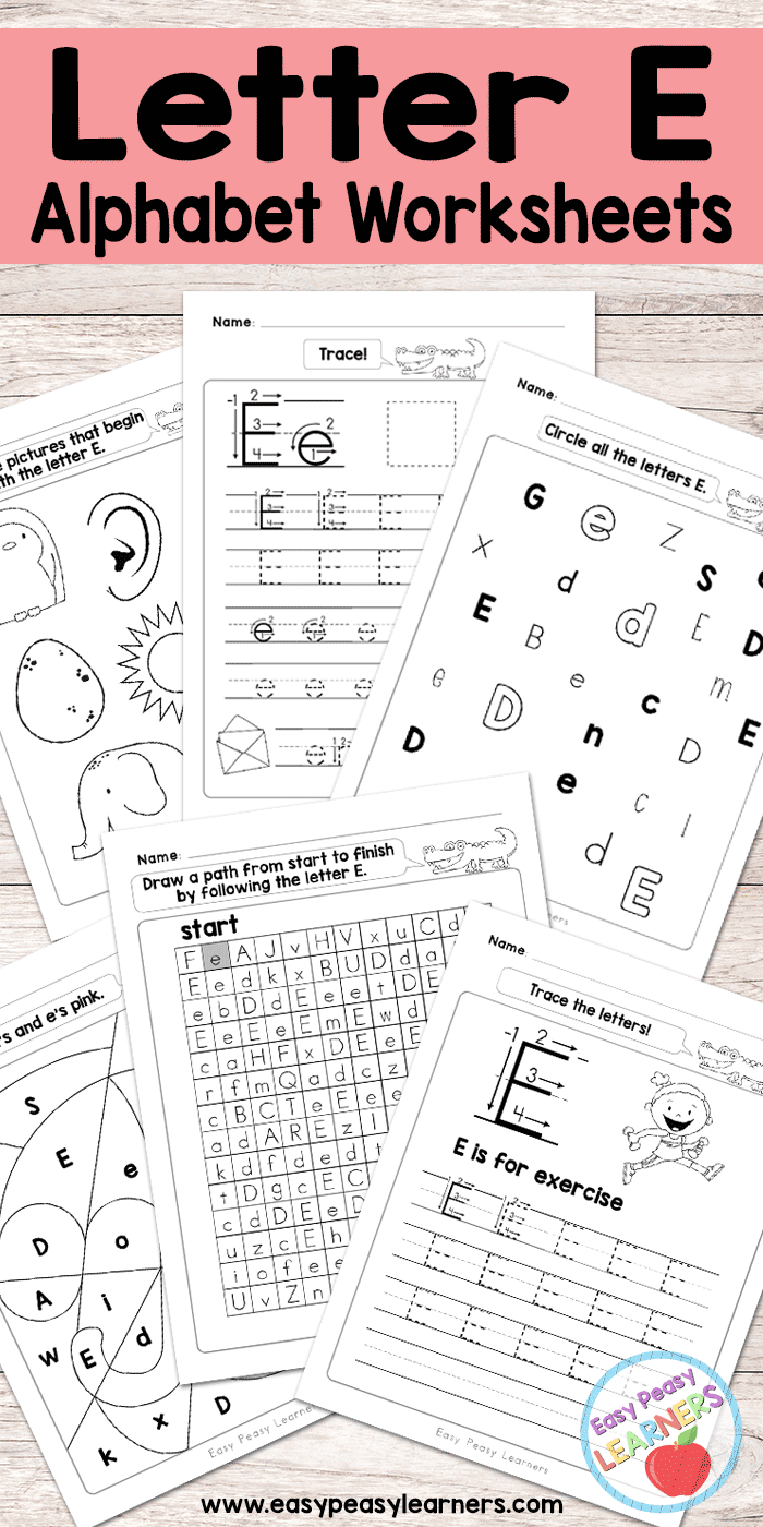 Free Printable Letter E Worksheets - Alphabet Worksheets Series | Printable Letter E Worksheets For Preschool