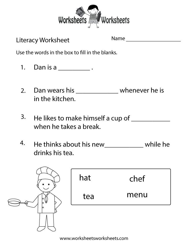 Free Printable Literacy Worksheets For Adults | Free Printables | Comprehension Worksheets Ks1 Printable