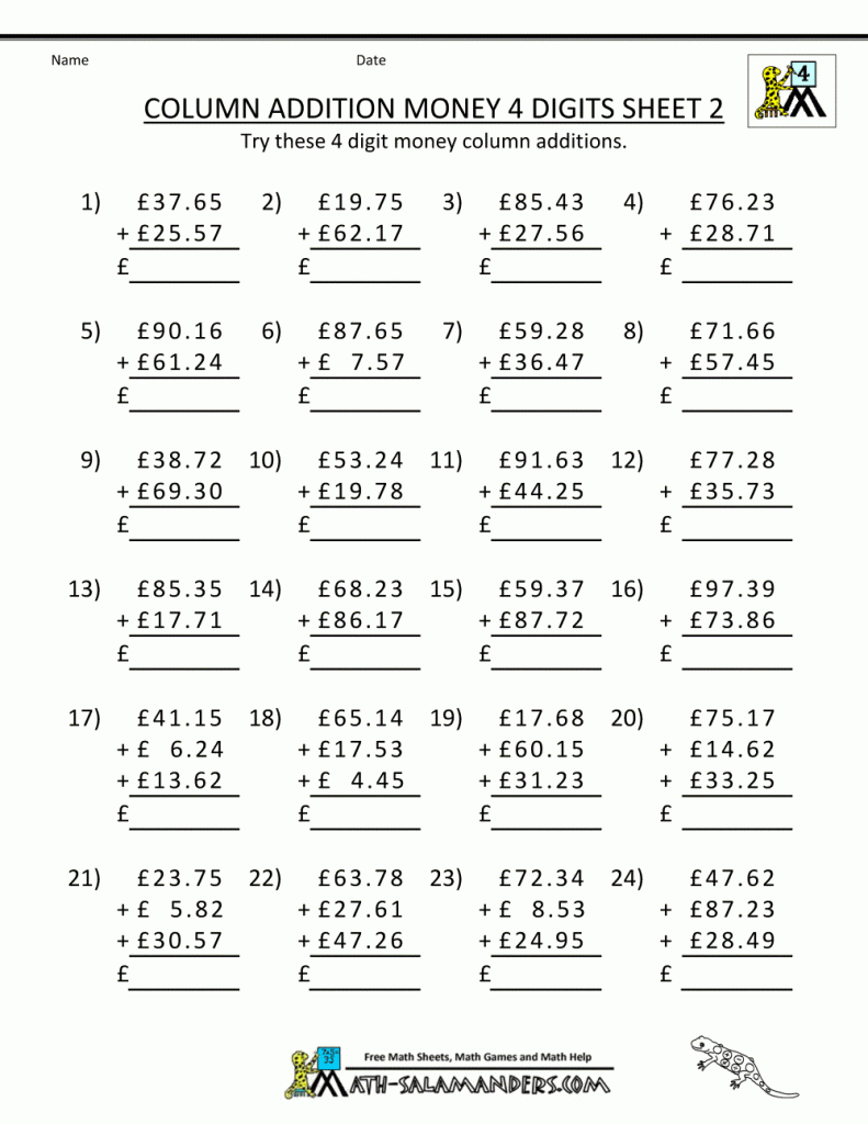 free printable math worksheets uk