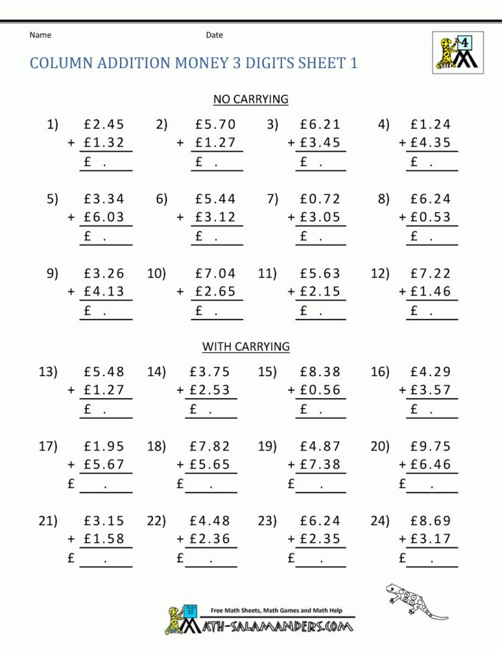 Free Printable Money Worksheets (£) | Printable Paper Money Worksheets ...