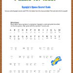 Free Printable Secret Code Word Puzzle For Kids. This Puzzle Has A | Crack The Code Worksheets Printable Free
