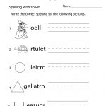 Free Printable Spelling Practice Worksheet | Free Printable Spelling Practice Worksheets