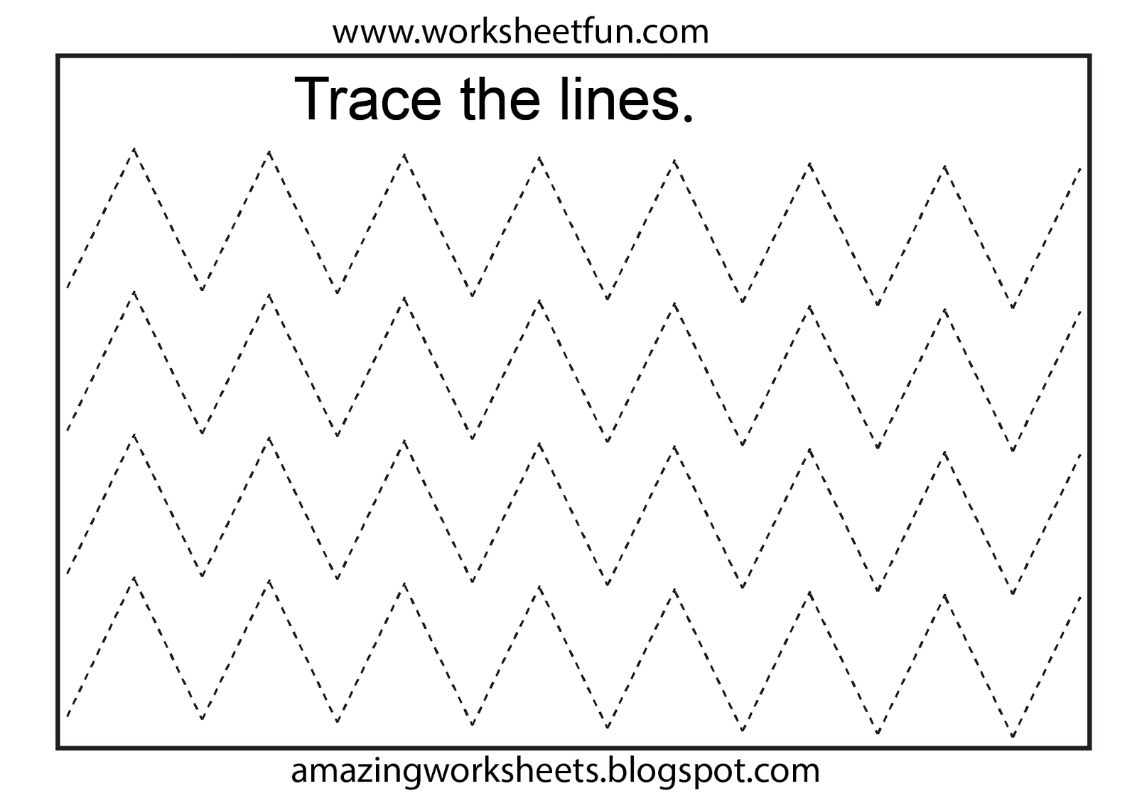 Free Printable Tracing Worksheets Preschool | Preschool Worksheets | Free Printable Tracing Worksheets