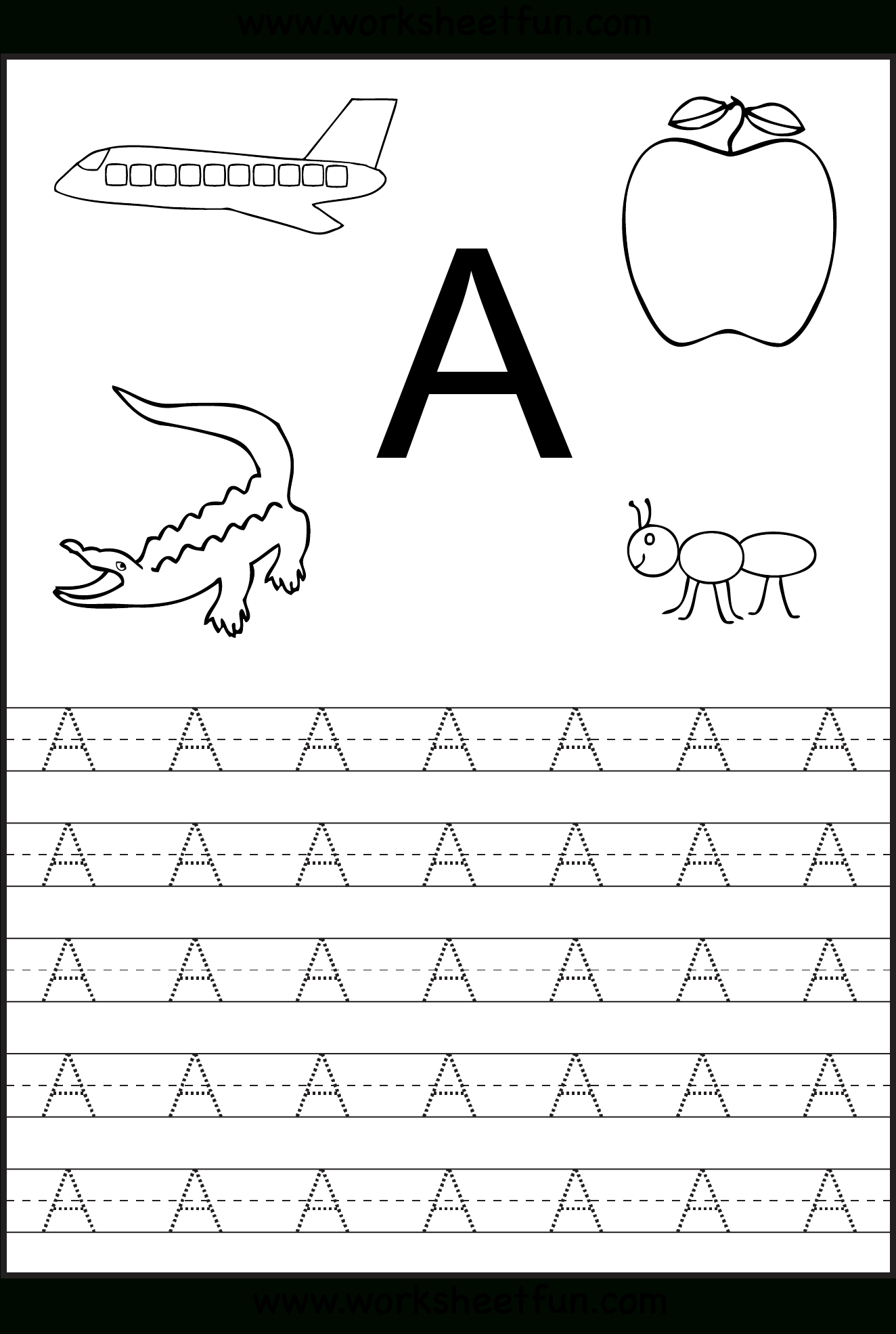 Free Printable Worksheets: Letter Tracing Worksheets For | Free Printable Tracing Worksheets For Preschoolers