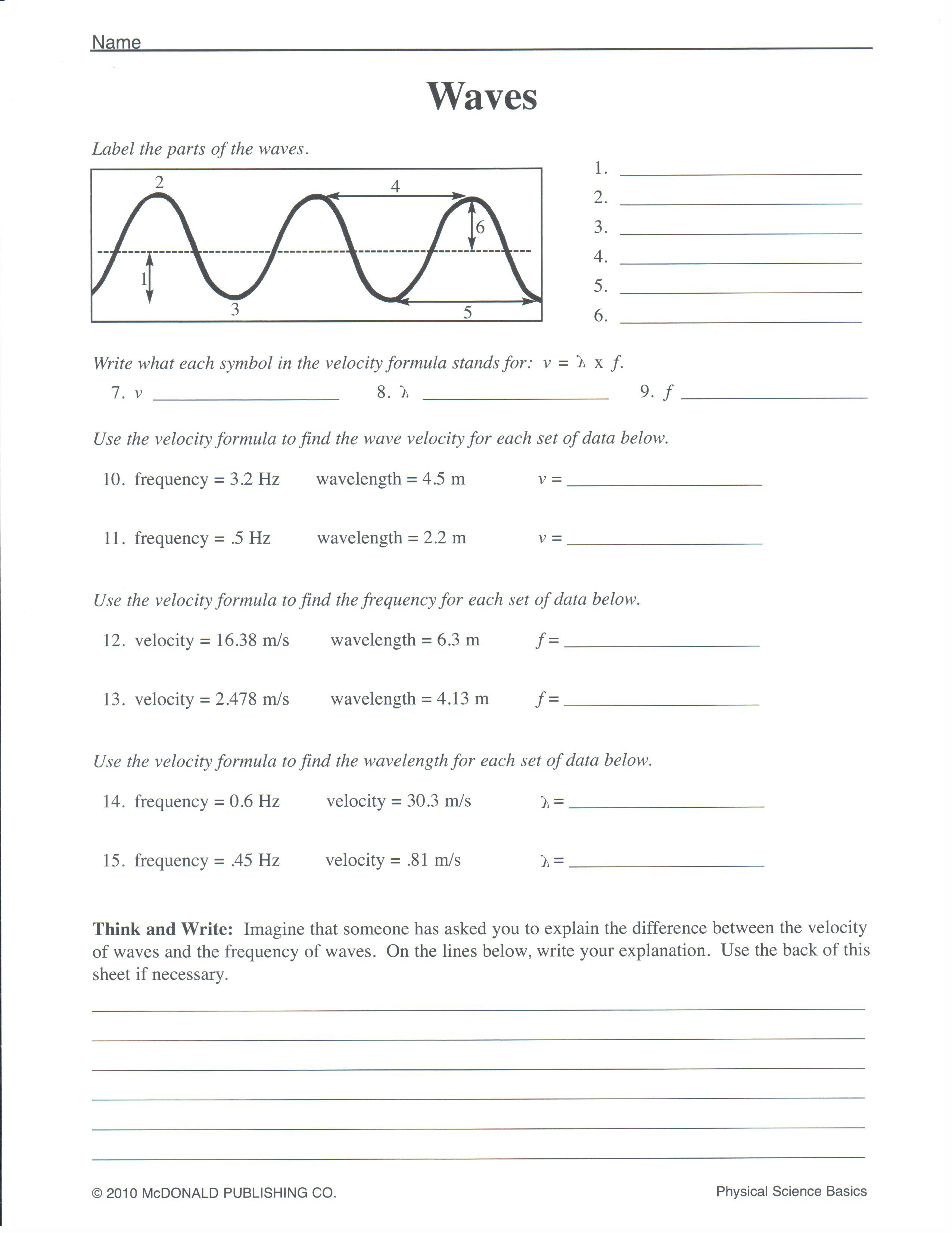 Free Science Worksheets For 2Nd Grade Science Worksheet For Grade 8 | Grade 8 Science Worksheets Printable