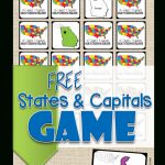 Free State Capitals Game | 123 Homeschool 4 Me | Free Printable States And Capitals Worksheets