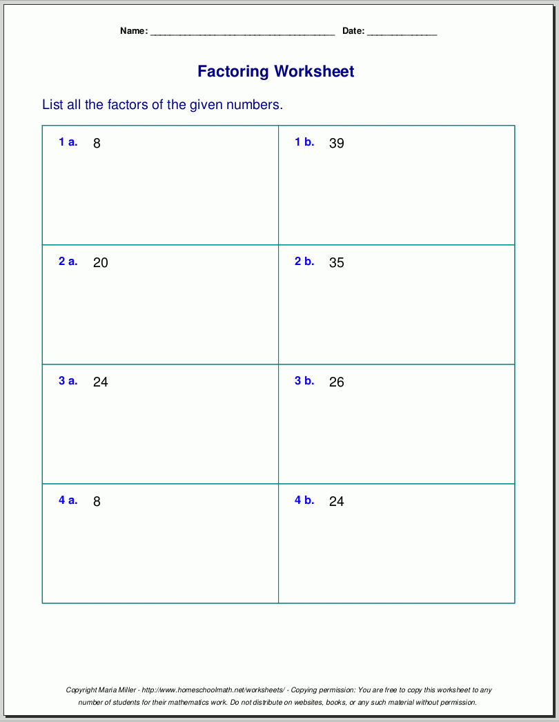 integer-factorization-worksheets