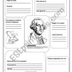 George Washington   Esl Worksheetsvetic | George Washington Printable Worksheets