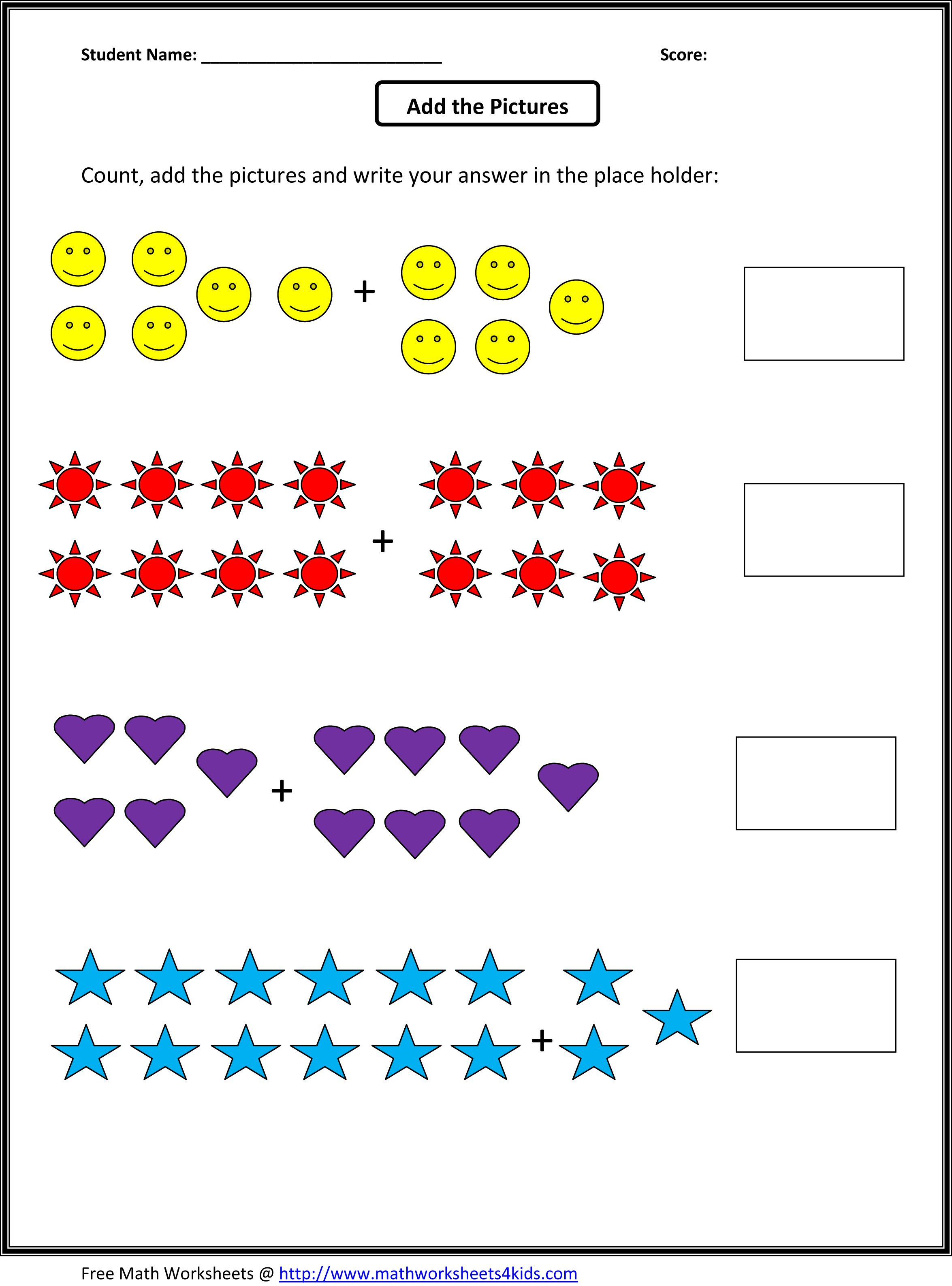 Grade 1 Addition Math Worksheets | First Grade Math Worksheets | Printable Math Worksheets For Grade 1