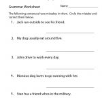 Grammar Practice Worksheet Printable | Grammar Worksheets | Grammar | Grammar Worksheets High School Printables