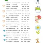 Grammar Test Worksheet   Free Esl Printable Worksheets Made | Esl Printable Grammar Worksheets