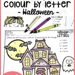 Gratuit! Free French Fall/halloween Colourletter Sheets | France | Free Printable French Halloween Worksheets