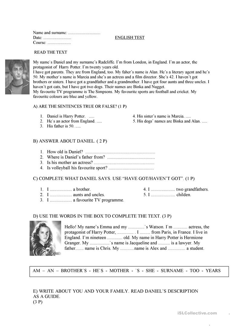 Harry Potter Worksheet - Free Esl Printable Worksheets Madeteachers | Harry Potter Printable Worksheets