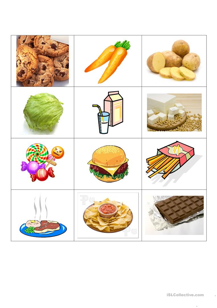 Healthy And Junk Food Worksheet - Free Esl Printable Worksheets Made | Free Printable Healthy Eating Worksheets