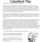 Here's An Easy Free Comprehension Worksheet About The History Of | Christopher Columbus Printable Worksheets