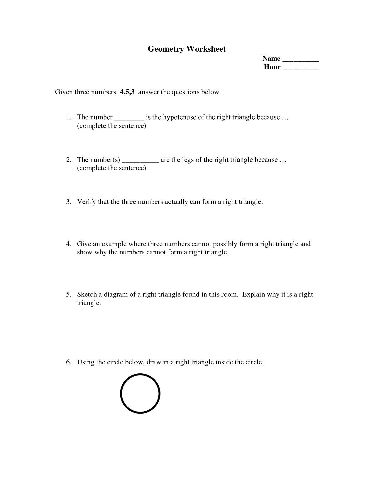 High School Geometry Worksheets Pdf - Briefencounters Worksheet | Free Printable Geometry Worksheets For Middle School