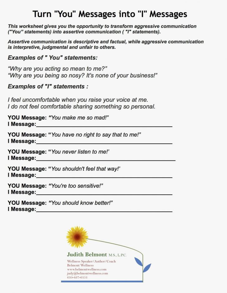 i-messages-worksheet-new-ot-mental-health-worksheets-printables-on