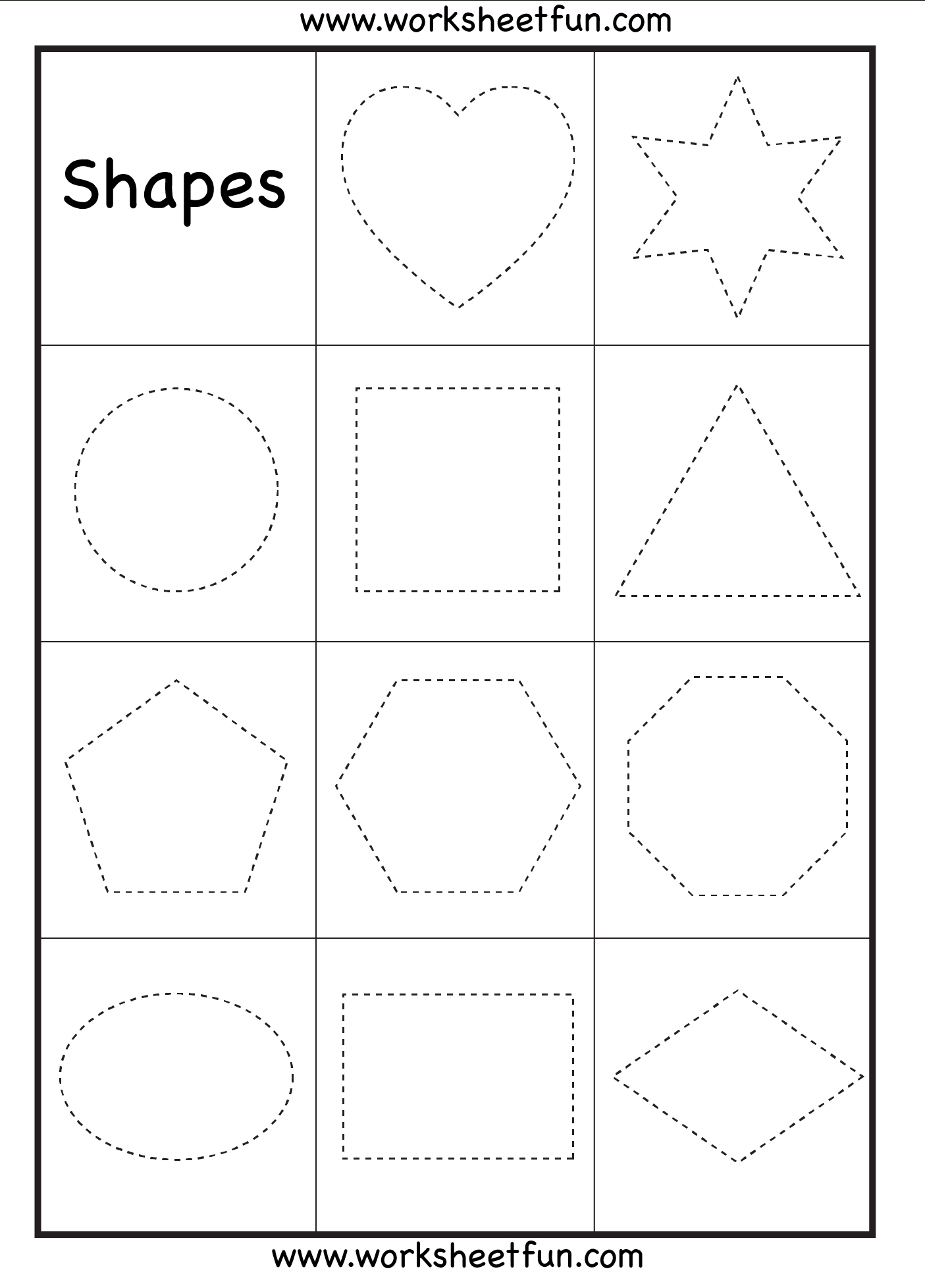I Used This In Kindergarten To Help My Students Learn Their Shapes | Free Printable Shapes Worksheets For Kindergarten