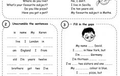 Introducing Yourself Interactive Worksheets | Introduce Yourself Printable Worksheets