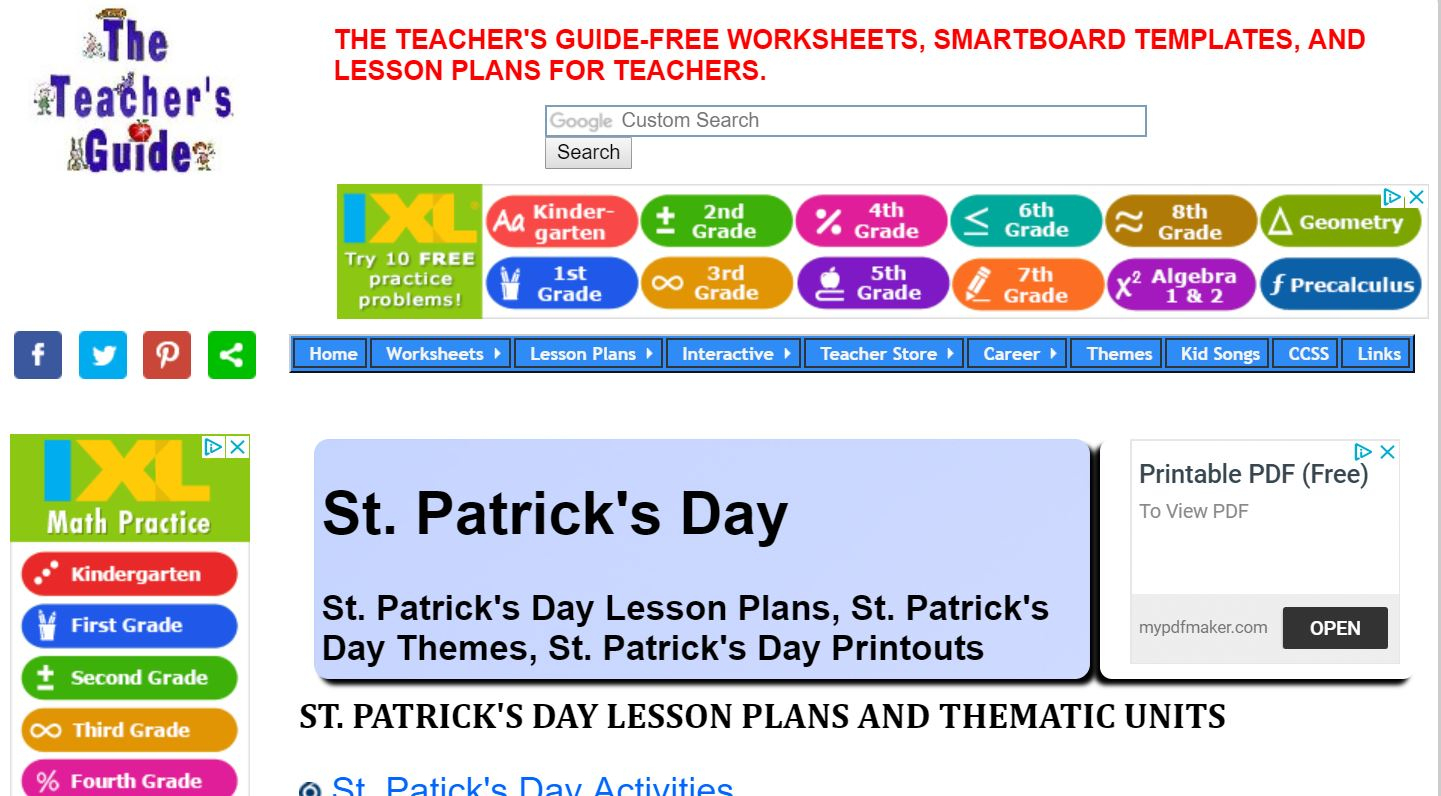  Teacher Websites Free Printable Worksheets Printable Worksheets