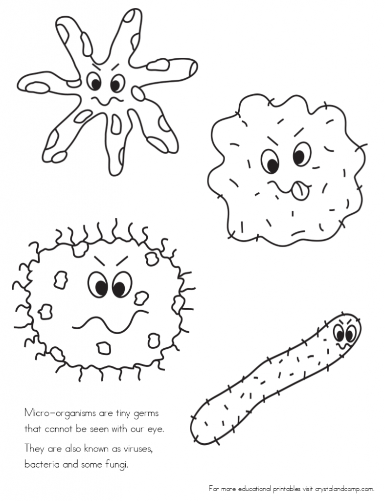 Kid Color Pages Sick Day And Spreading Germs Germs Worksheets