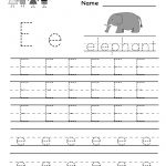 Kindergarten Letter E Writing Practice Worksheet Printable | Printable Letter E Worksheets For Preschool