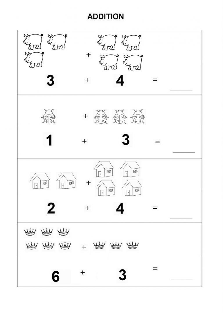 Kindergarten Math Worksheets Pdf Addition | Dining Etiquette | Printable Preschool Worksheets Pdf